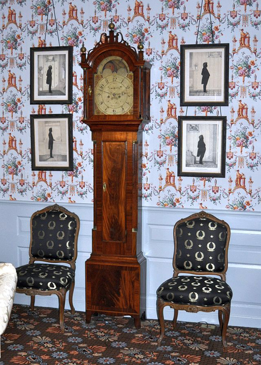 James Cary (Brunswick, Maine) Federal Period tall-case clock. Image courtesy of John McInnis Auctioneers.